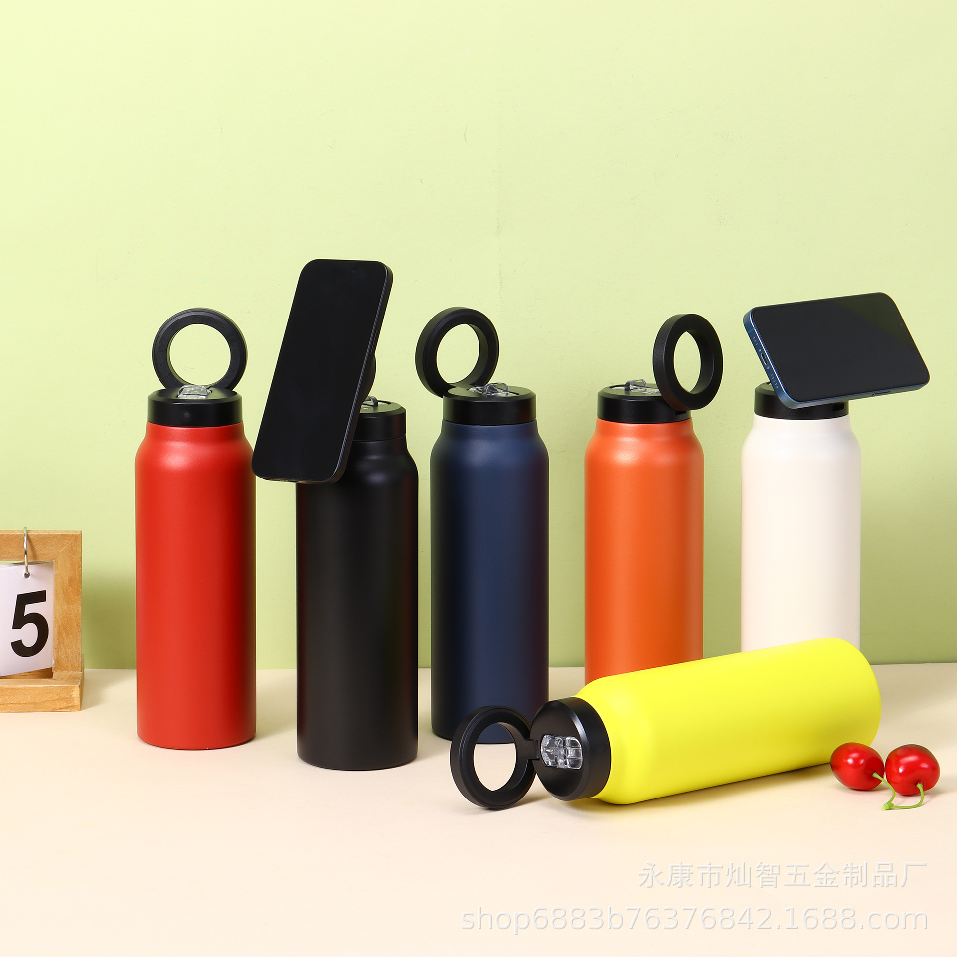 double-wall stainless steel water bottle